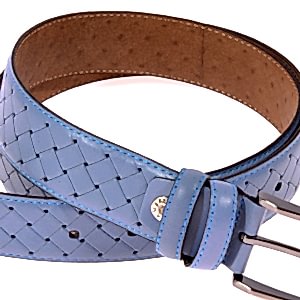 Örgü Desenli Deri Kemer