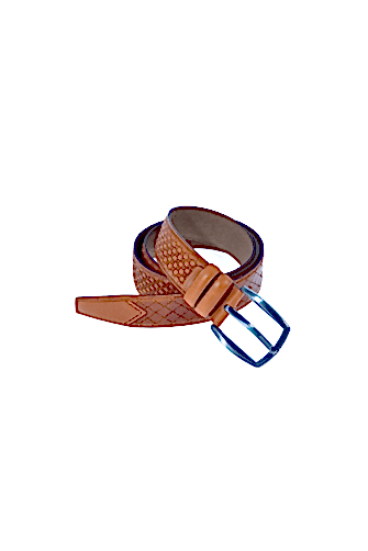 DERİ VİDALA BAKLAVA DESEN 3.5 CM KLASİK KEMER